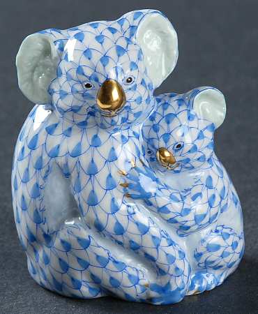 Bears Koala Mother & Baby-Blue - No Box