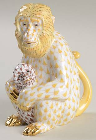 Monkeys Monkey W/Cub-Butterscotch/Chocolate - No Box