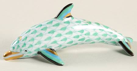 Dolphins Small Swimming Dolphin-Green - No Box