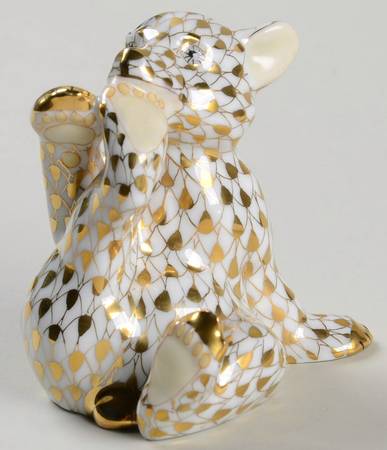 Collector's Guild Figurines Bear Cub-2000 Gold - Boxed