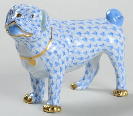 Dogs Pug Lola-Blue - No Box