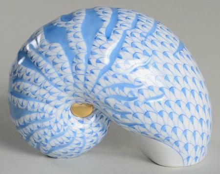 Shells Nautilus Shell-Blue - No Box