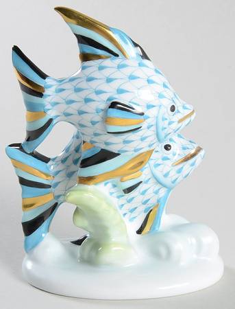 Fish Pair Of Fish-Turquoise - No Box