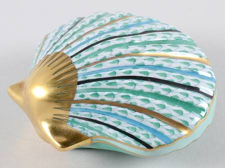 Shells Scallop Shell-Green - No Box