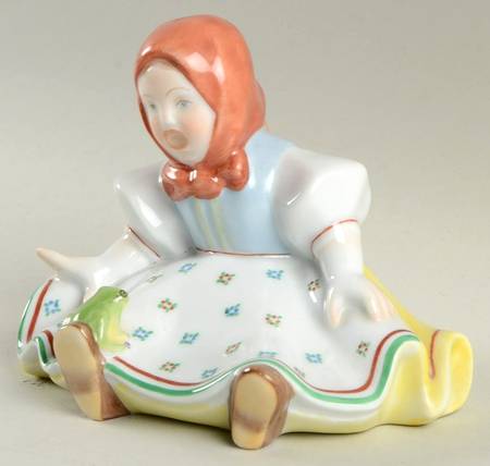 Children Girl With Frog - No Box