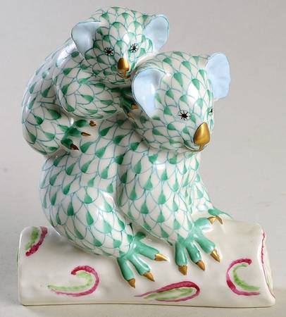 Bears Pair Of Koalas-Green - No Box