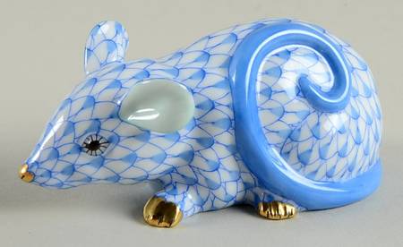 Rodents Curly Tailed Mouse-Blue - No Box