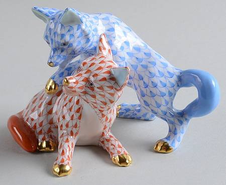 Foxes Foxes-Blue/Rust - No Box