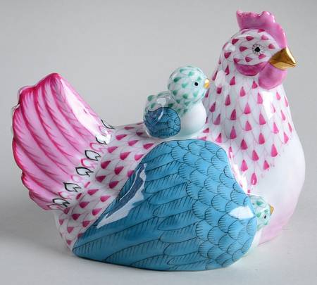 Hen & Chicks Hen And Chicks-Raspberry/Blue - No Box