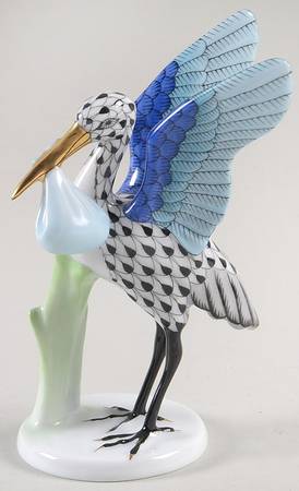 Nursery Rhymes-Fairy Tales Stork & Baby-Black - No Box