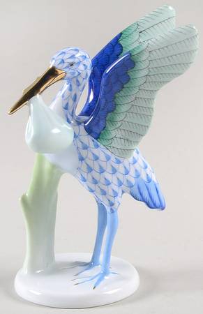 Nursery Rhymes-Fairy Tales Stork & Baby-Blue - No Box