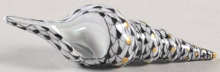 Shells Spiral Shell-Black - No Box