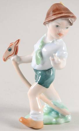 Children Boy Riding Hobby Horse - No Box