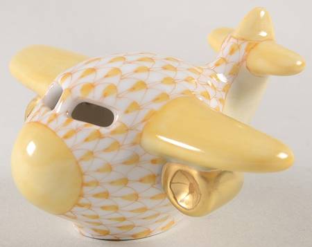 Childrens's Gifts & Toys Airplane-Butterscotch - No Box