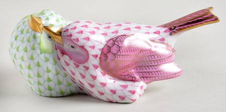 Birds Lovebirds-Key Lime/Raspberry - No Box