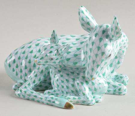 Deer Deer And Fawn-Green - No Box