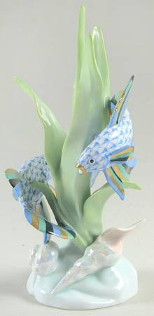 Fish Fish Sculpture-Blue/Multi - No Box