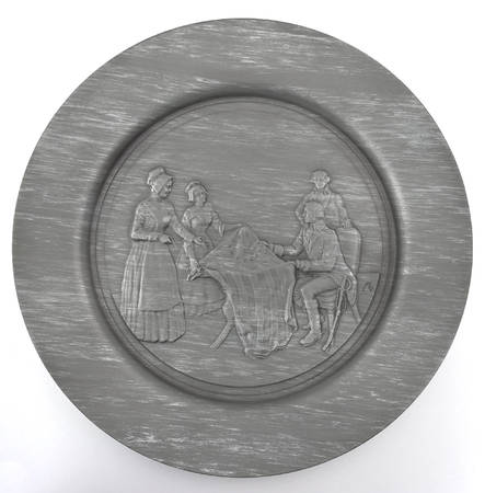 Bicentennial Plate Betsy Ross - No Box