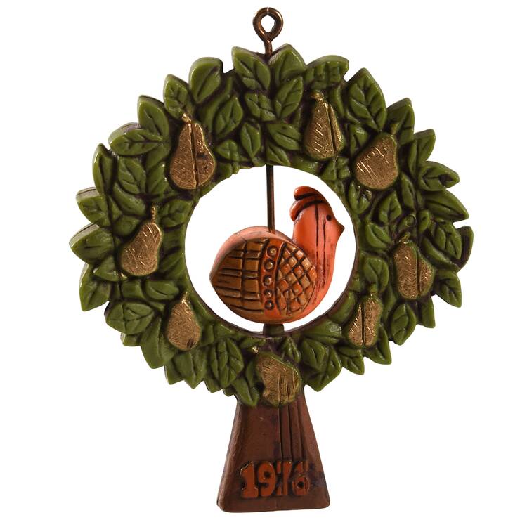1976 Hallmark Christmas Ornaments Twirl About-Partridge - No Box
