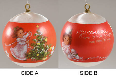 1978 Hallmark Christmas Ornaments Granddaughter - No Box
