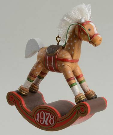 1978 Hallmark Christmas Ornaments Rocking Horse - Boxed