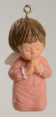 1978 Hallmark Christmas Ornaments Little Trimmers: Praying Angel - Boxed