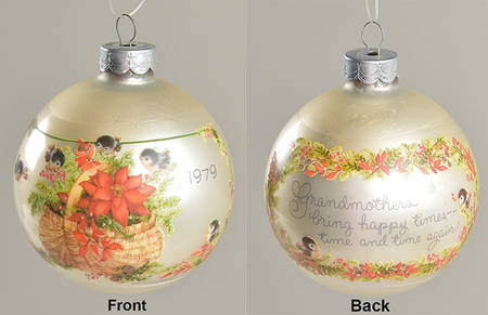 1979 Hallmark Christmas Ornaments Grandmother - Boxed