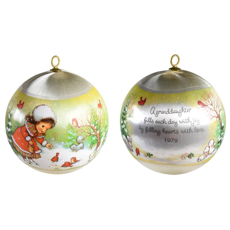 1979 Hallmark Christmas Ornaments Granddaughter - Boxed