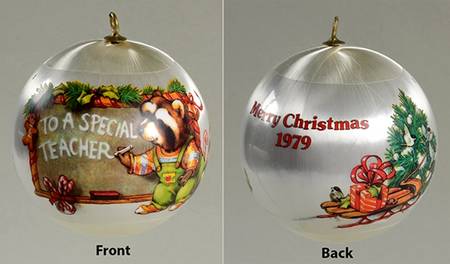 1979 Hallmark Christmas Ornaments Teacher - Boxed