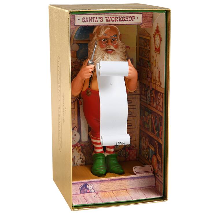 1980 Hallmark Christmas Ornaments Checking It Twice - Boxed