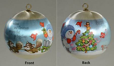 1980 Hallmark Christmas Ornaments Grandson - No Box