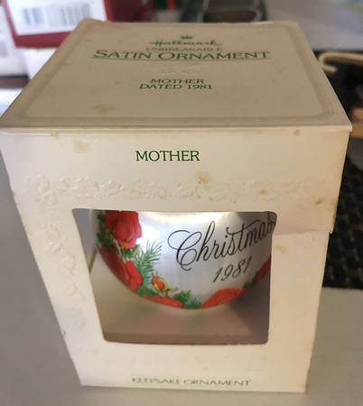 1981 Hallmark Christmas Ornaments Mother - Boxed