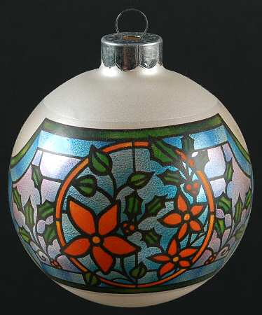 1982 Hallmark Christmas Ornaments Stained Glass - Boxed
