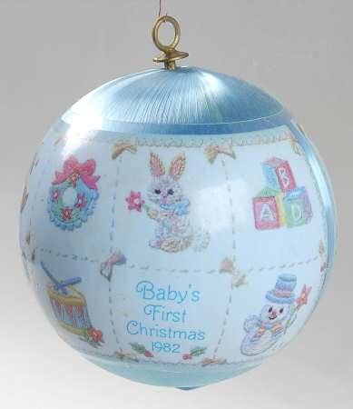 1982 Hallmark Christmas Ornaments Baby's First Christmas(Boy) - Boxed