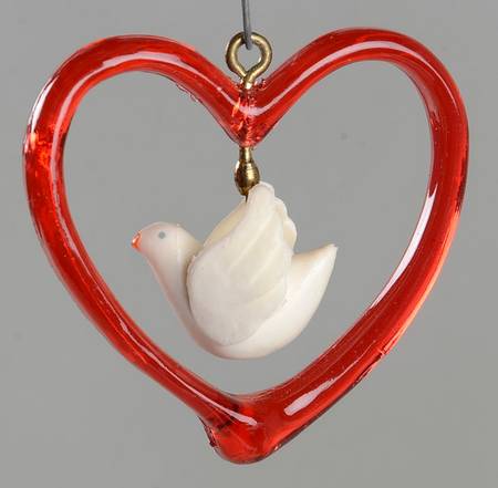 1982 Hallmark Christmas Ornaments Little Trimmer-Dove Love - Boxed