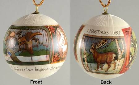 1982 Hallmark Christmas Ornaments Father - Boxed
