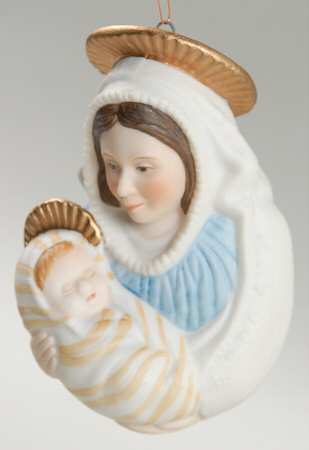 1983 Hallmark Christmas Ornaments Madonna And Child - Boxed