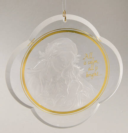 1984 Hallmark Christmas Ornaments Madonna And Child - Boxed