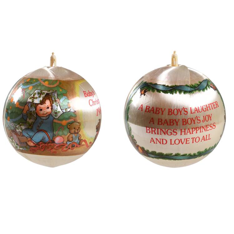 1984 Hallmark Christmas Ornaments Baby's First Christmas-Boy - No Box