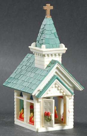 1984 Hallmark Christmas Ornaments Village Church - Boxed