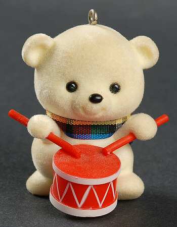 1984 Hallmark Christmas Ornaments Bear Drummer - Boxed