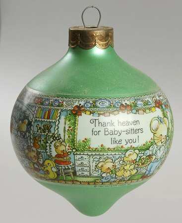 1984 Hallmark Christmas Ornaments Baby Sitter - Boxed