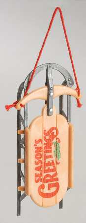 1984 Hallmark Christmas Ornaments Nostalgic Sled - Boxed