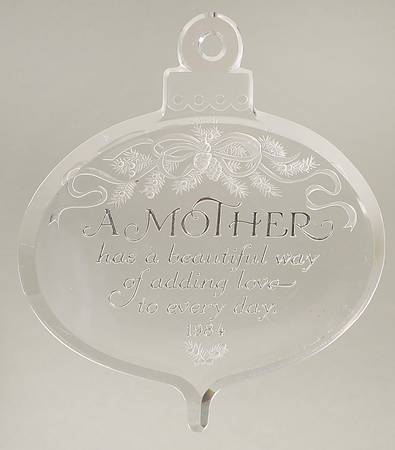 1984 Hallmark Christmas Ornaments Mother - Boxed