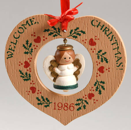 1986 Hallmark Christmas Ornaments Welcome Christmas - No Box