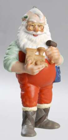 1986 Hallmark Christmas Ornaments On The Right Track-Porcelain - Boxed