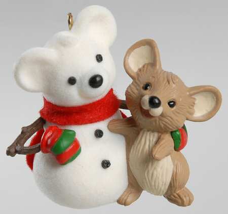 1986 Hallmark Christmas Ornaments Snow Buddies - Boxed