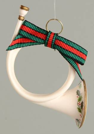 1986 Hallmark Christmas Ornaments Holiday Horn - Boxed