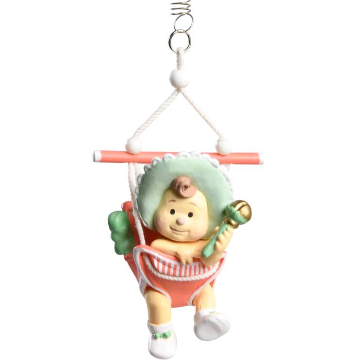 1987 Hallmark Christmas Ornaments Baby's First Christmas-Swing - Boxed