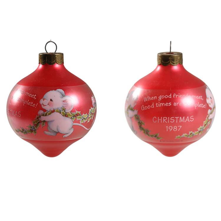 1987 Hallmark Christmas Ornaments Time For Friends - No Box